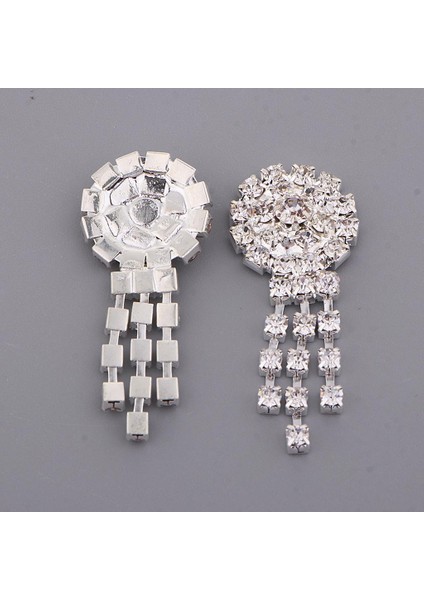 5 Kristal Çiçek Bezemeler Rhinestone Düğme Flatback Düğün Dekorları (Yurt Dışından) indirimleri