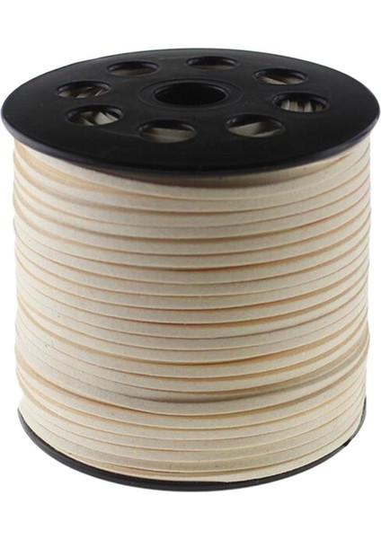 3mm/süet Kordon Bağlama Boncuk Sarma Için Taklit Deri Kordon Süt Beyazı (Yurt Dışından) fiyatları
