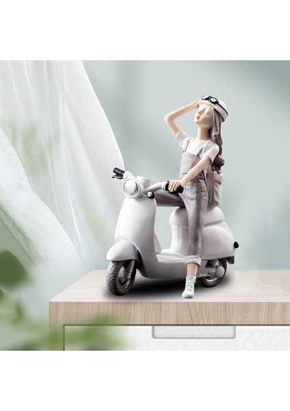 Iskandinav Kız Heykelcik Heykel Kızlık Şekil Heykeli Kabine Masa Tarafından Motosiklet (Yurt Dışından) fırsatları