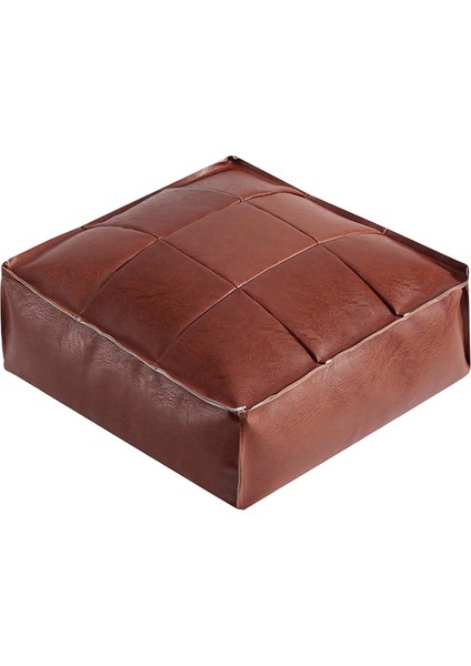 Osmanlı Tabure El Yapımı 40X40X15CM Osmanlı Puf Çocuklar Için Ev Oturma Odası Kırmızı (Yurt Dışından)
