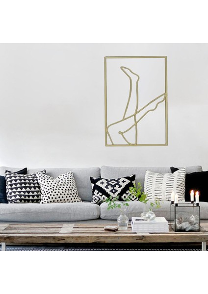 Kadın Figürü Estetik Çizgi Çizimi Dekoru Bacaklar (Yurt Dışından) modelleri