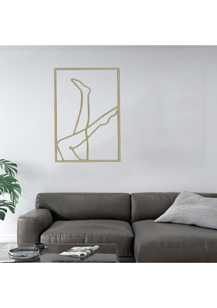 Kadın Figürü Estetik Çizgi Çizimi Dekoru Bacaklar (Yurt Dışından) fırsatları