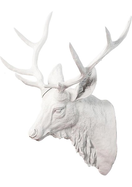 Geyik Kafası Geyik Dıy Heykeli Çıkartmaları Ev Odası Süsleri (Yurt Dışından)