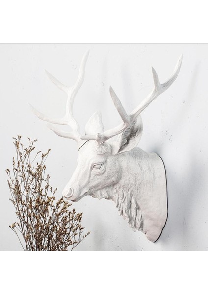 Geyik Kafası Geyik Dıy Heykeli Çıkartmaları Ev Odası Süsleri (Yurt Dışından) modelleri