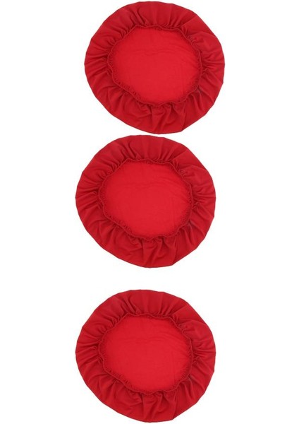 Bar Sandalyeleri Için Tezgah Tabure Kapakları Kırmızı Için% 92 Polyester% 8 Spandex Kapakları (Yurt Dışından)