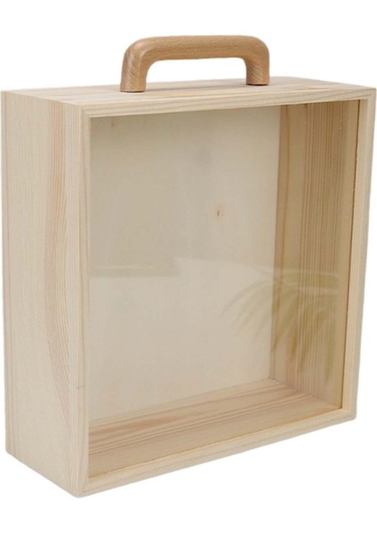 Saplı Ahşap Kutu Portatif Boyasız Kapaklı Bitmemiş Ahşap Kutular Akrilik Kapaklı Büyük (Yurt Dışından) modelleri