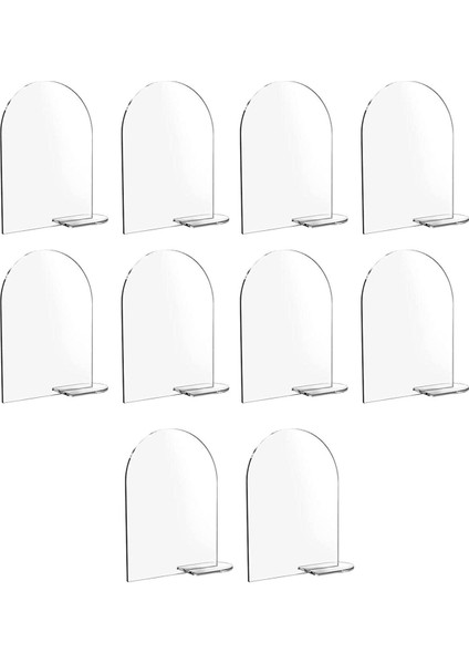 10 Adet Şeffaf Akrilik Yer Kartları Standı ile El Yazılı Süblimasyon Dıy Konuk Isimleri Düğün Resepsiyon Dekorasyon Için Boş Kemerli Gıda Işaretleri 10 Adet (Yurt Dışından) fiyatları