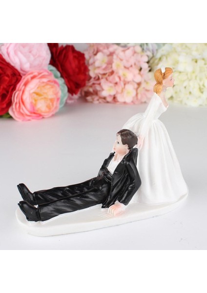 Dekorasyon Şekil Isteksiz Damat Çift Gelin Dekorasyonu (Yurt Dışından)