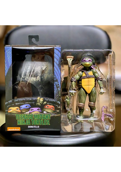Neca Teenage Mutant Ninja Turtles Figürlerinin Mafsallı Hareketli Model Süslemelerine Sahip Yüksek Kaliteli Versiyonu (Yurt Dışından)