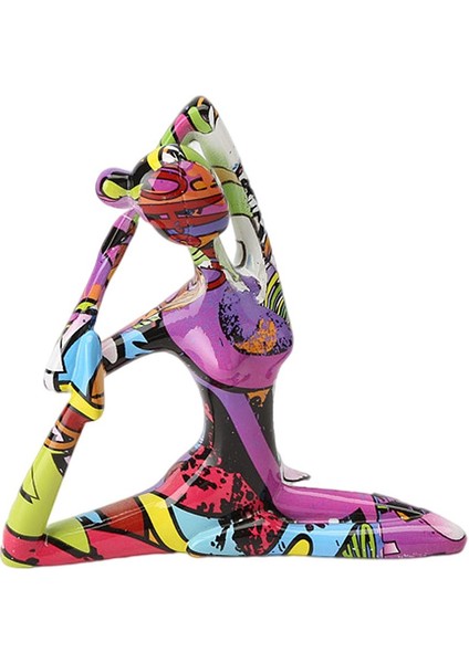 Yoga Pose Kız Heykeli Reçine Heykel Figürü Figürler Odası Süs B 17.5X4X16 cm (Yurt Dışından) fiyatları
