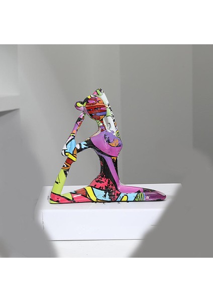 Yoga Pose Kız Heykeli Reçine Heykel Figürü Figürler Odası Süs B 17.5X4X16 cm (Yurt Dışından) modelleri