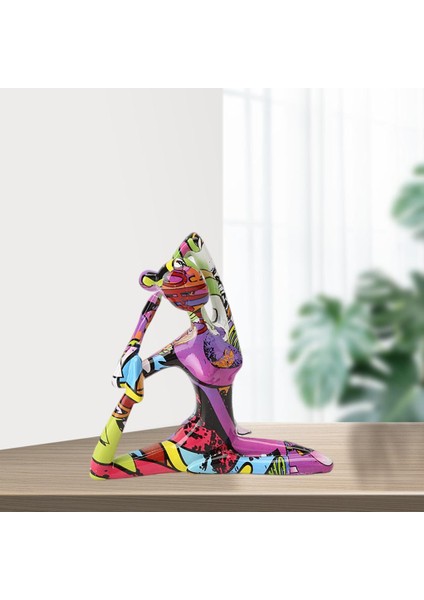 Yoga Pose Kız Heykeli Reçine Heykel Figürü Figürler Odası Süs B 17.5X4X16 cm (Yurt Dışından) fırsatları