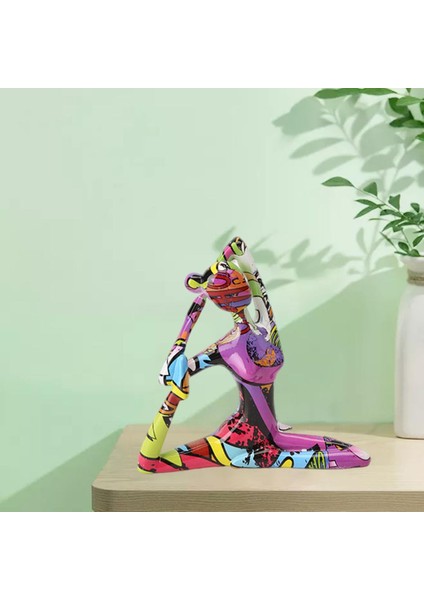 Yoga Pose Kız Heykeli Reçine Heykel Figürü Figürler Odası Süs B 17.5X4X16 cm (Yurt Dışından) indirimleri