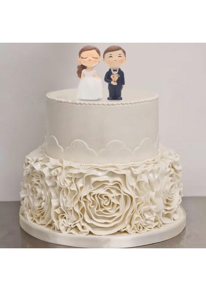 Modern Düğün Pastası Topper Cupcake Dekorasyon Dıy Damat Gelin Heykel Siyah Takım Elbise Için (Yurt Dışından) indirimleri