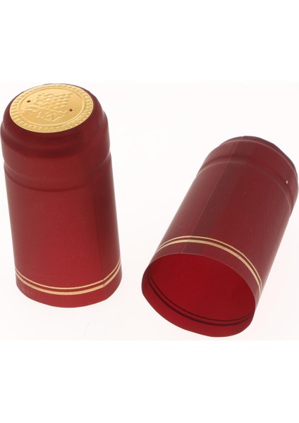 100 Pvc Şişe Isı Daralan Kapsül, 30MM -Bordo(Ş) 30MM -Bordo(Ş) 60MM Yüksek (Yurt Dışından)