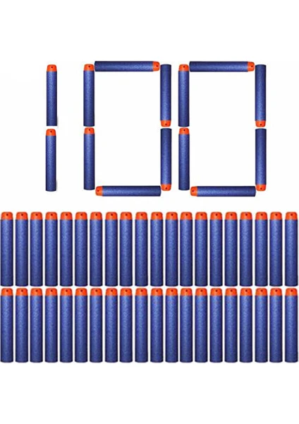 LRS Store Tüm Nerfler ile Uyumlu Oyuncak Nerf Tüfek Yumuşak Mermi 100 Adet