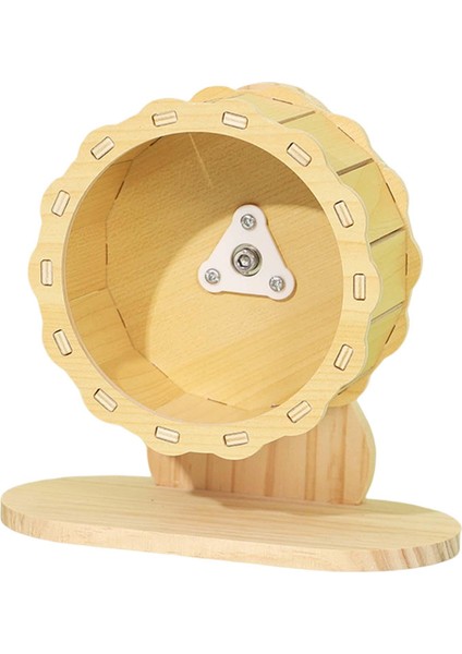 Egzersiz Tekerleği Yüksekliği Ayarlanabilir Hamster Ahşap Çalışan Tekerlek DIA15CM 20X10.5X19CM (Yurt Dışından)