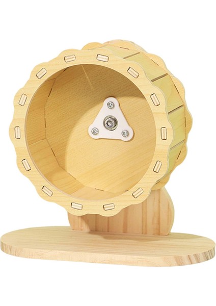 Egzersiz Tekerleği Yüksekliği Ayarlanabilir Hamster Ahşap Çalışan Tekerlek DIA15CM 20X10.5X19CM (Yurt Dışından)