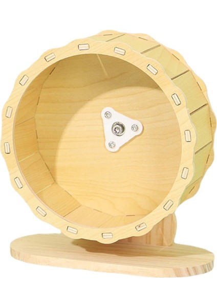 Egzersiz Tekerleği Yüksekliği Ayarlanabilir Hamster Ahşap Çalışan Tekerlek DIA19CM 20X10.5X19CM (Yurt Dışından)