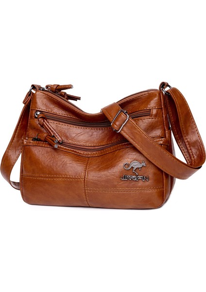 Kadınlar Için Crossbody Yeni Omuz Çantası Yumuşak Deri Doku Çanta (Yurt Dışından)