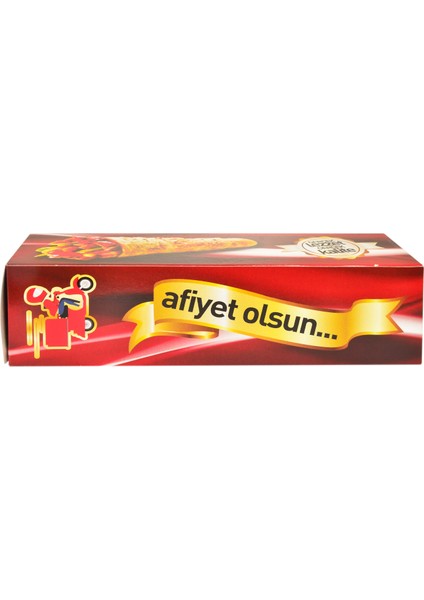 Dürüm Kutusu 24 cm 100'lü Paket Krome Karton Baskılı Ambalaj fiyatları