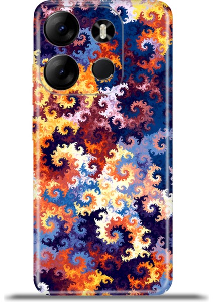 Tecno Spark Go 2023 Kılıf Esnek Silikon Kamera Koruma 4K Desenli Özel Tasarım - Spiral