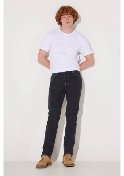 Rider Pamuklu Normal Bel Slim Fit Dar Paça Jeans Erkek Kot Pantolon L701OR47 fiyatları