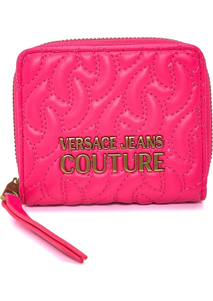 Versace Jeans Couture Çoklu Kart Yuvalı, Zincir Dikişli Mini Kadın Cüzdanı