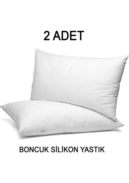 2 Adet Ekonomik Yastık , Otel Yastığı, Boncuk Silikon 50 x 70