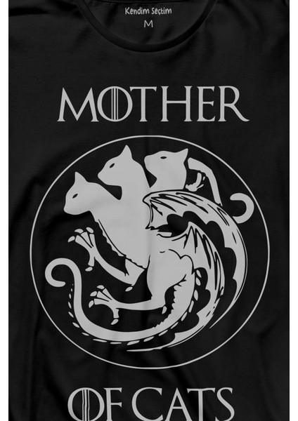 Mother Of Cats Mom Kedi Annesi Hayvansever Veteriner Mommy Uzun Kollu Tişört Baskılı T-Shirt fiyatları