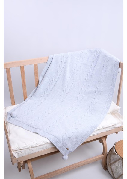 Babyhola Triko Velsoft Kız Erkek Bebek Battaniye Yenidoğan Hastane Çıkışı 4043 fırsatları