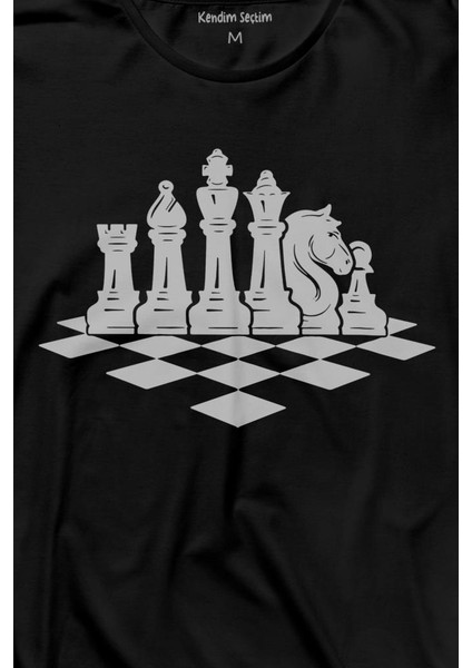 Satranç Zeka Strateji Oyunu Santranç Tahtası Uzun Kollu Tişört Baskılı T-Shirt fiyatları