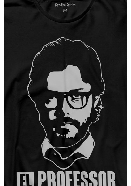 El Proffessor La Casa De Papel Profesör Uzun Kollu Tişört Baskılı T-Shirt fiyatları