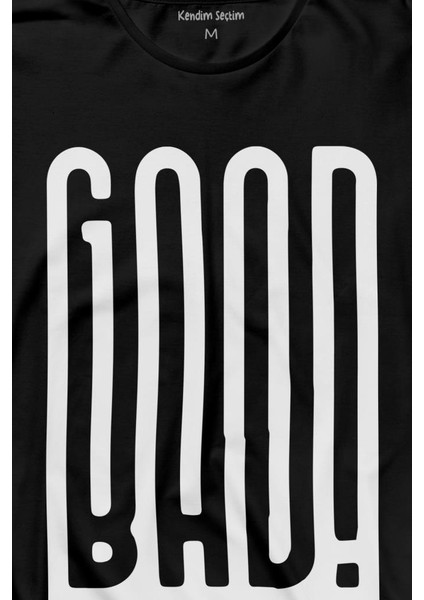 Good Bad Yazı Tipografi Uzun Kollu Tişört Baskılı T-Shirt fiyatları
