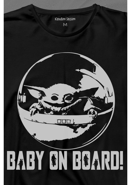 Baby On Board Yoda Star Wars Bebek Mandalorian Jedi Uzun Kollu Tişört Baskılı T-Shirt fiyatları