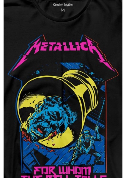Metallica For Whom The Bell Tolls New Yeni Rock Metal Müzik Uzun Kollu Tişört Baskılı T-Shirt fiyatları