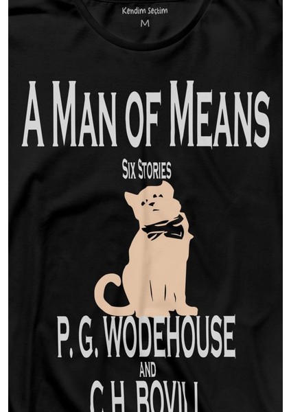 A Man Of Means Cat Wode House Kedi Uzun Kollu Tişört Baskılı T-Shirt