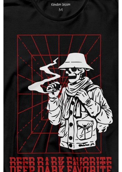 Kuru Kafa Deep Dark Uzun Kollu Tişört Baskılı T-Shirt fiyatları