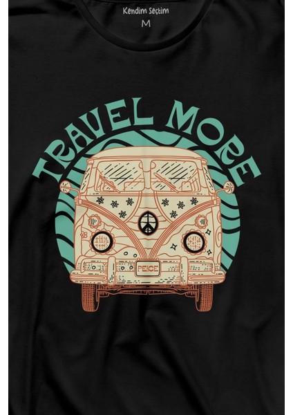 Travel More Woswos Retro Hippi 60S 70S Uzun Kollu Tişört Baskılı T-Shirt fiyatları