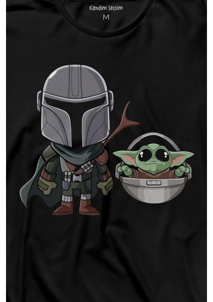 Baby Yoda Mando Figür The Mandalorian Bebek Yoda Star Wars Uzun Kollu Tişört Baskılı T-Shirt fiyatları