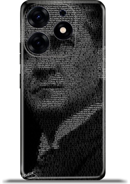 Tecno Spark 10 Pro Kılıf Esnek Silikon Kamera Koruma 4K Desenli Özel Tasarım - Gençliğe Hitabe