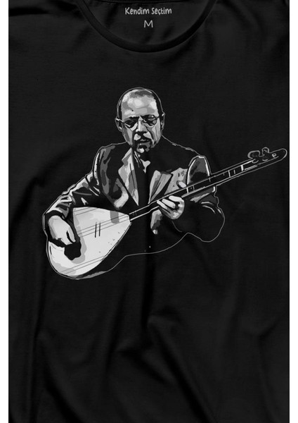 Neşet Ertaş Bozkırın Tezenesi Halk Müziği Bağlama Uzun Kollu Tişört Baskılı T-Shirt fiyatları