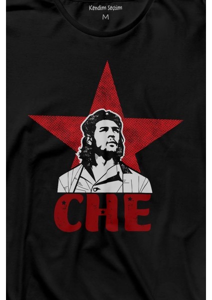 Ernosto Che Guevara Red Star Kırımızı Yıldız Uzun Kollu Tişört Baskılı T-Shirt fiyatları
