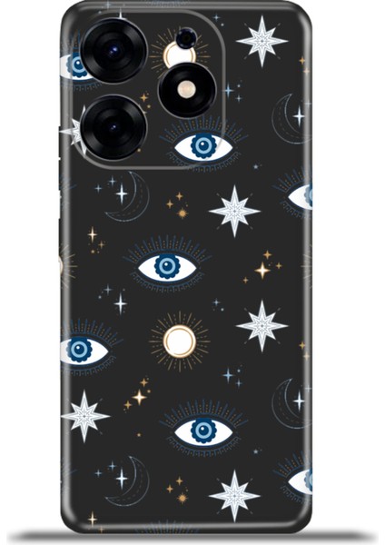 Tecno Spark 10 Pro Kılıf Esnek Silikon Kamera Koruma 4K Desenli Özel Tasarım - All Seeing Eyes