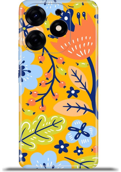 Tecno Spark 10 Pro Kılıf Esnek Silikon Kamera Koruma 4K Desenli Özel Tasarım - Gizli Bahçe