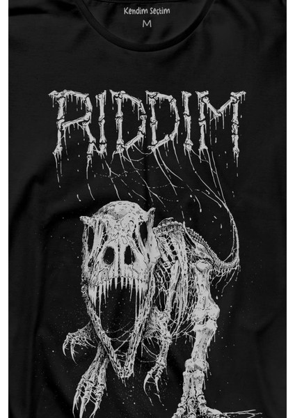 Riddim Dinazor T-Rex Metal Rock Dinosaurs Gothic Uzun Kollu Tişört Baskılı T-Shirt fiyatları