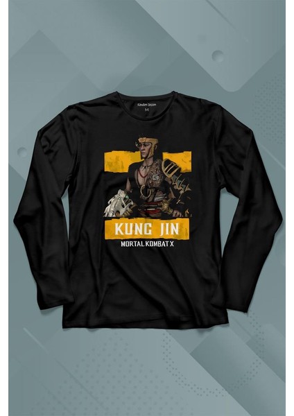 Mortal Kombat x Kung Jin Uzun Kollu Tişört Baskılı T-Shirt