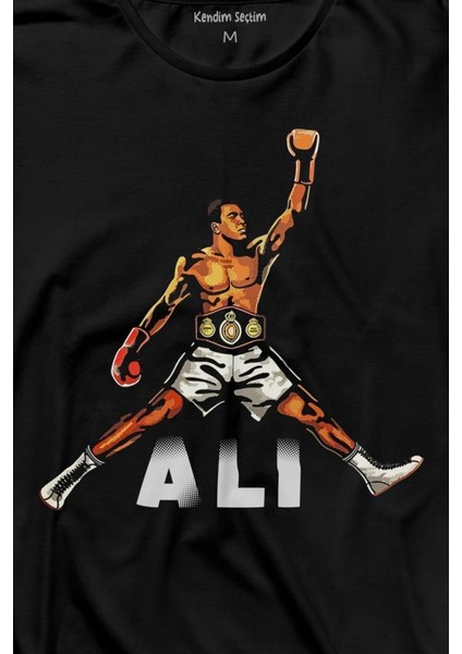 Muhammed Ali Boks Champion Boxing Uzun Kollu Tişört Baskılı T-Shirt fiyatları