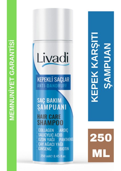 Kepeğe Karşı Etkili Bakım Şampuanı 250 ml