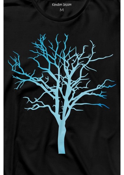 Nature Hayat Ağacı Kuru Ağaç Silüeti Uzun Kollu Tişört Baskılı T-Shirt fiyatları